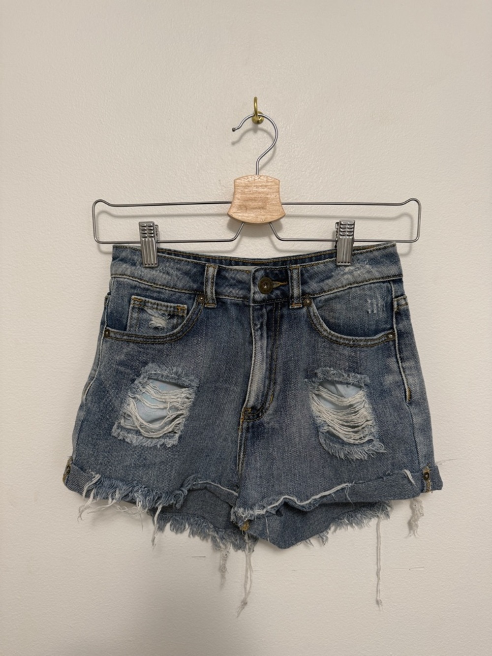 Bullhead Denim Co. Distressed Mom Jean Short